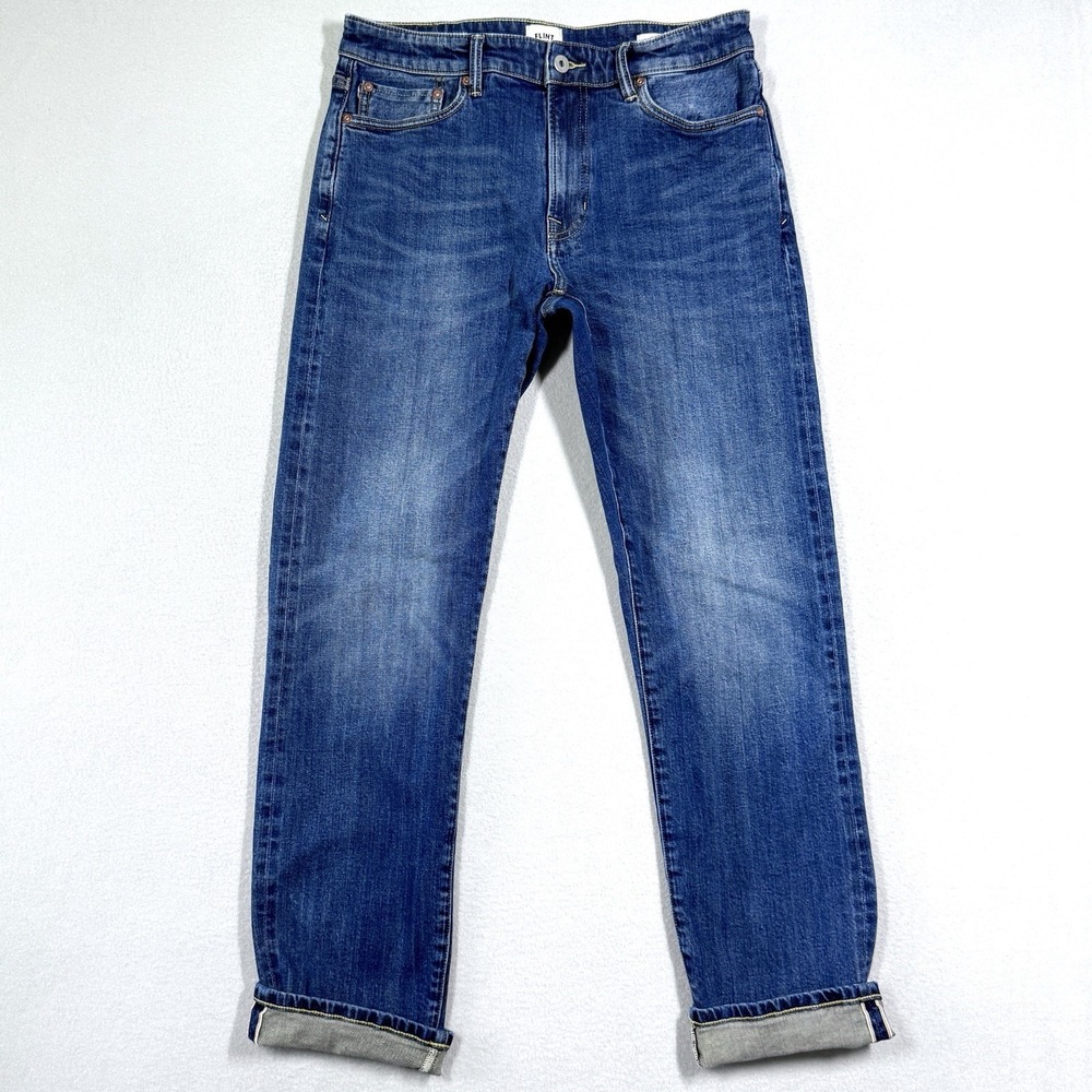 Flint and Tinder Selvedge Jeans Mens 31x32 Straight Fit Redline Denim Huckberry